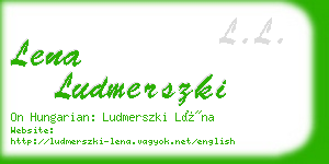 lena ludmerszki business card